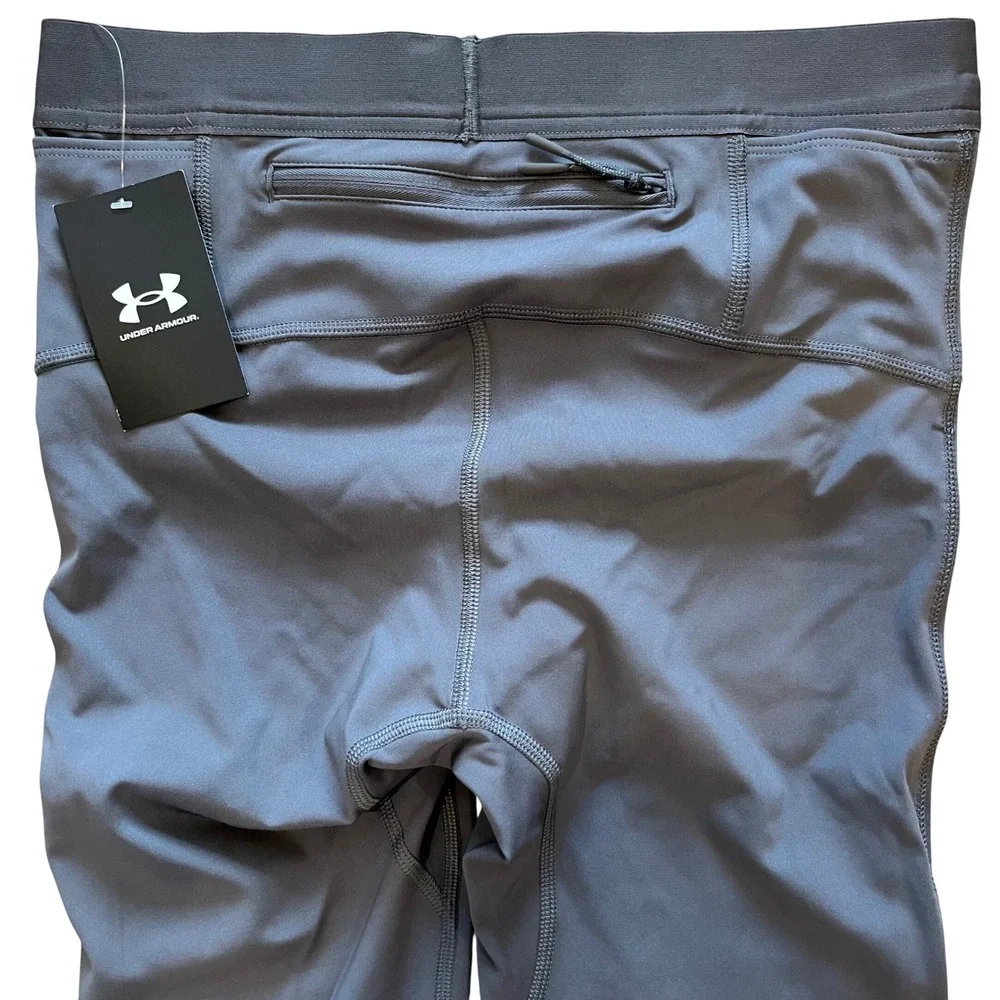 Under‎ Armour Mens Launch Elite CW Tights Gray Running Leggings 1386678 Size M
